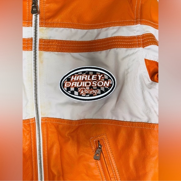 Genuine Leather Motorcycle Jacket-Custom
Made Harley Davidson Style/Dragon Print - Picture 15 of 17